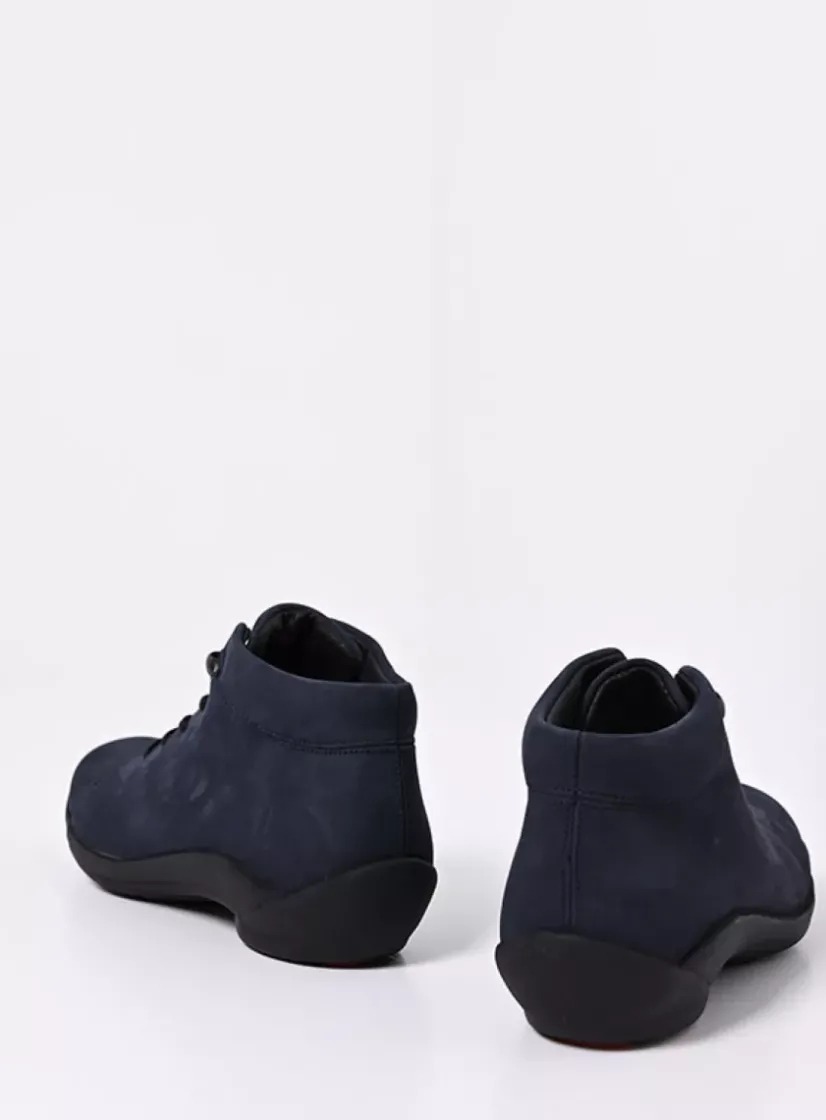 Wolky Louise - blauw nubuck<DAMES Lage Veterschoenen|Herfst/Winter