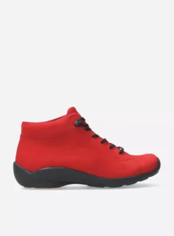 Wolky Louise - donkerrood nubuck<DAMES Lage Veterschoenen|Herfst/Winter
