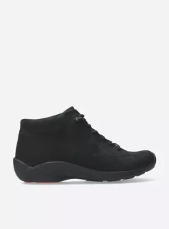 Wolky Louise - zwart nubuck<DAMES Lage Veterschoenen|Herfst/Winter