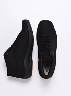 Wolky Louise - zwart nubuck<DAMES Lage Veterschoenen|Herfst/Winter