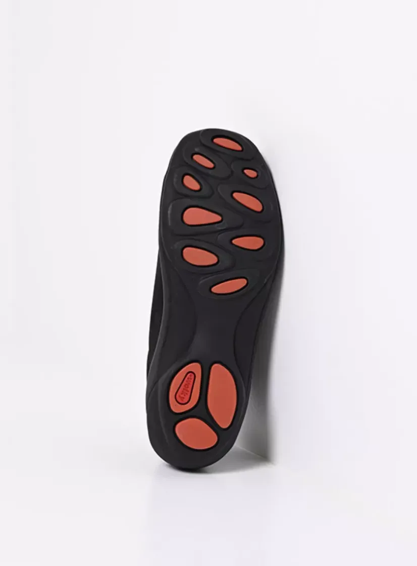 Wolky Louise - zwart nubuck<DAMES Lage Veterschoenen|Herfst/Winter