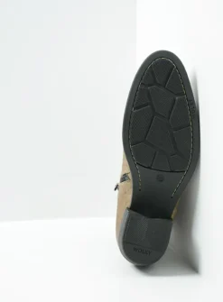 Wolky Lubbock - taupe suede<DAMES Cowboylaarzen|Enkellaarsjes