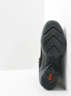Wolky Luna - zwart nubuck<DAMES Halfhoge Laarzen|Herfst/Winter