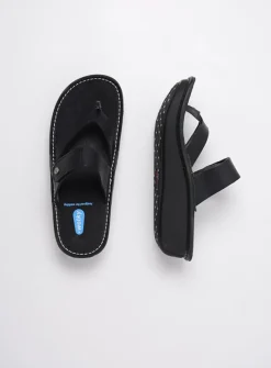 Wolky Martinique - zwart leer<DAMES Slippers