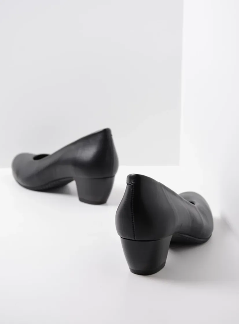 Wolky Mayu F2F - zwart biocare<DAMES Pumps|Instappers