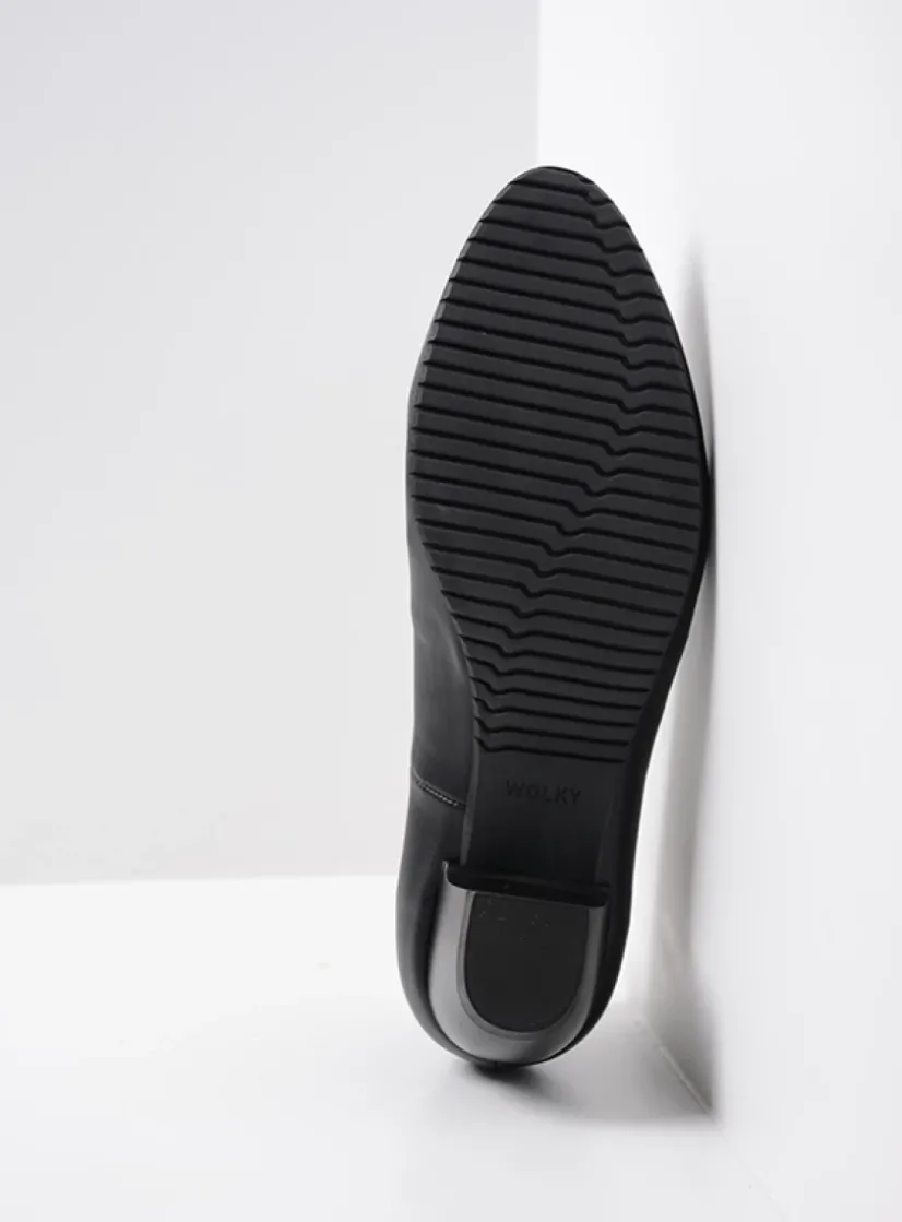Wolky Mayu F2F - zwart biocare<DAMES Pumps|Instappers