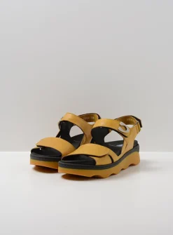 Wolky Medusa - amber leer<DAMES Sandalen