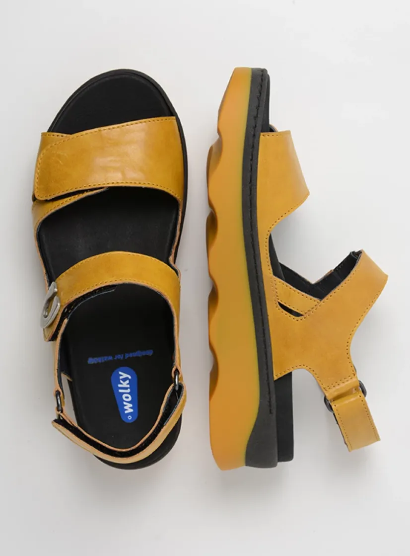 Wolky Medusa - amber leer<DAMES Sandalen