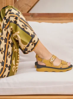 Wolky Medusa - amber leer<DAMES Sandalen