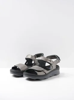Wolky Medusa - antraciet leer<DAMES Sandalen