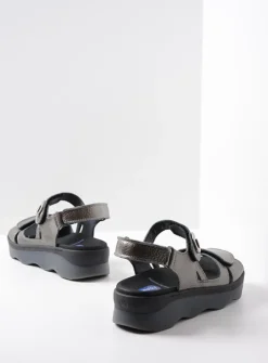 Wolky Medusa - antraciet leer<DAMES Sandalen