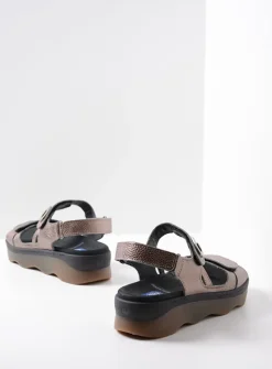 Wolky Medusa - brons leer<DAMES Sandalen