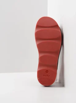 Wolky Medusa - rood leer<DAMES Sandalen
