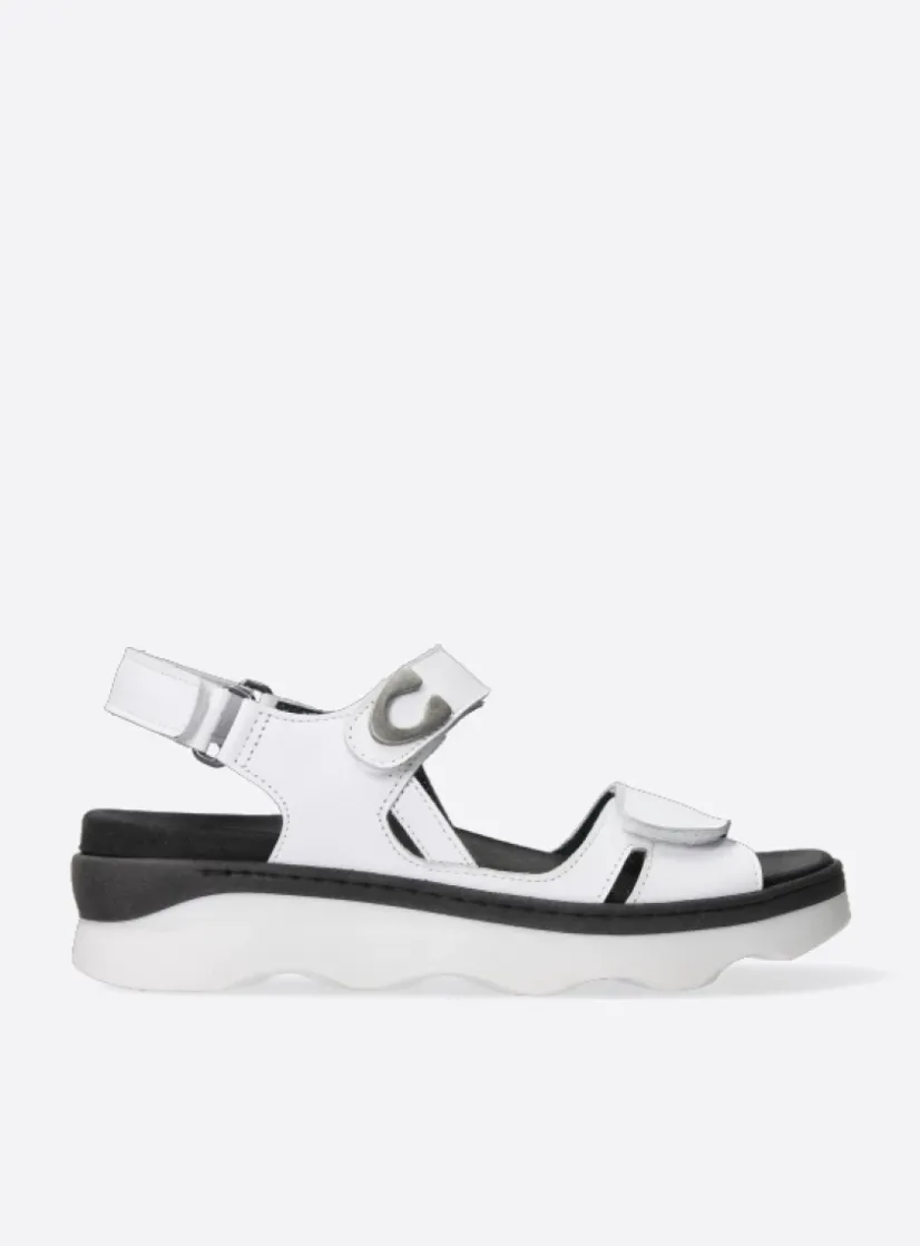 Wolky Medusa - wit leer<DAMES Sandalen