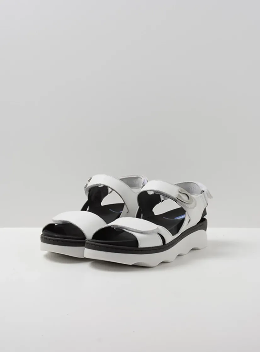 Wolky Medusa - wit leer<DAMES Sandalen