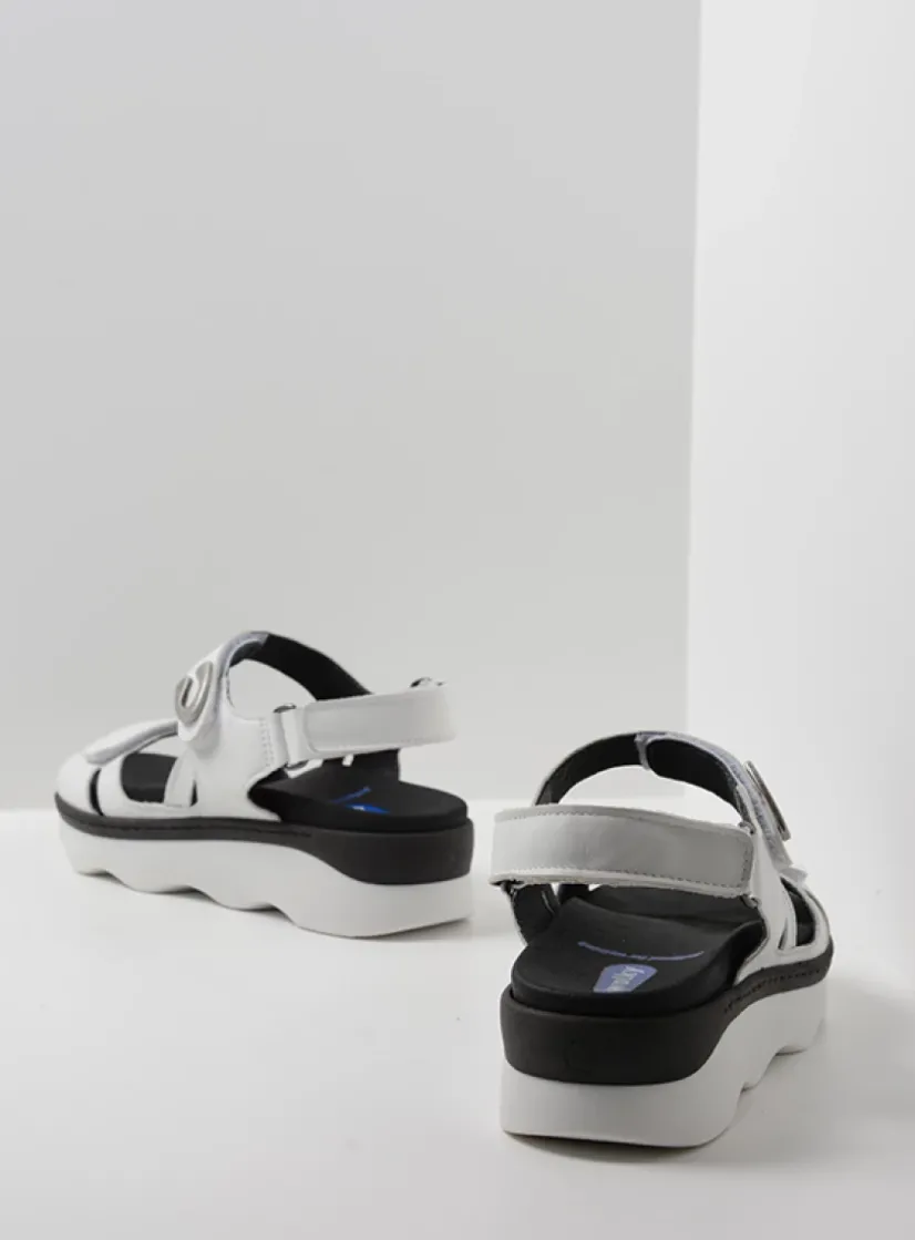 Wolky Medusa - wit leer<DAMES Sandalen