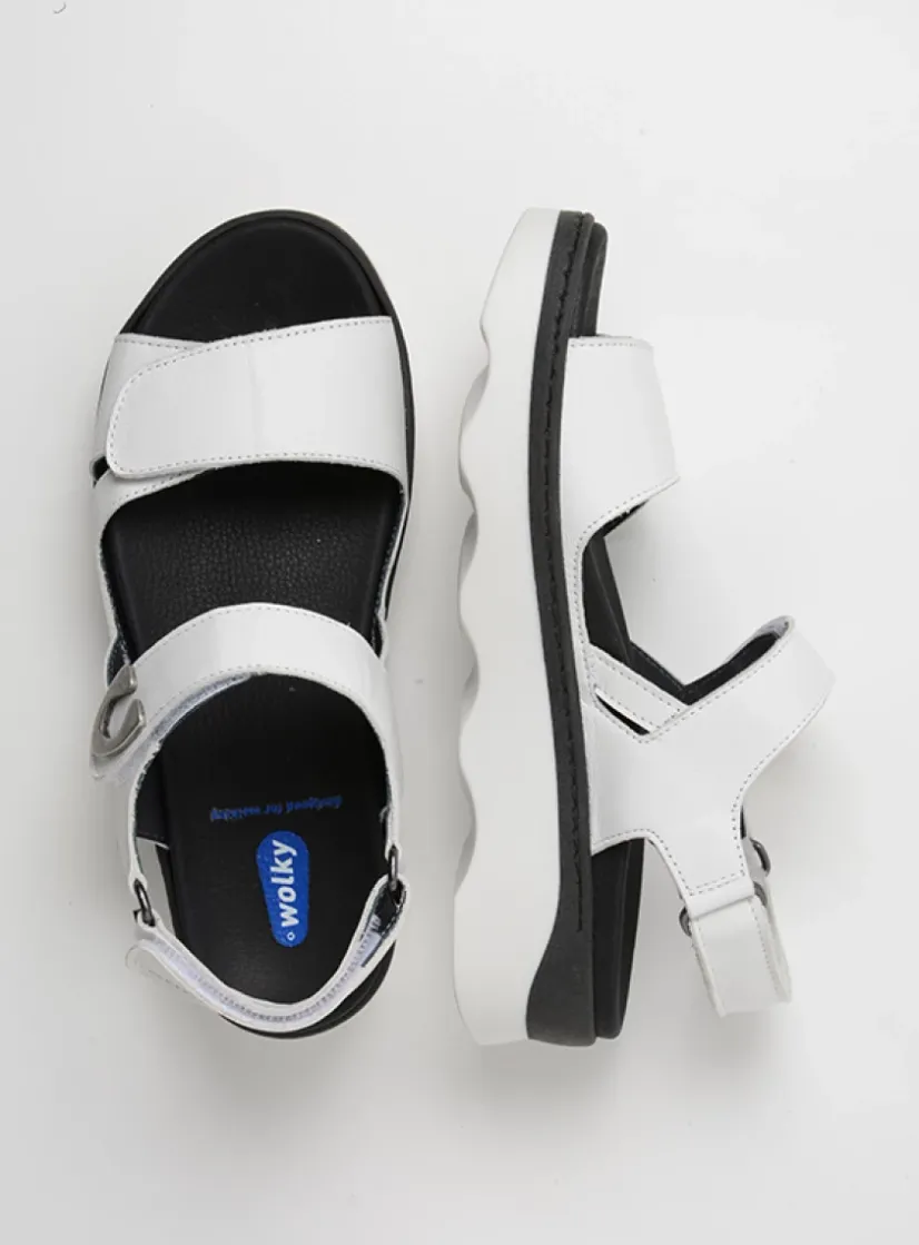 Wolky Medusa - wit leer<DAMES Sandalen