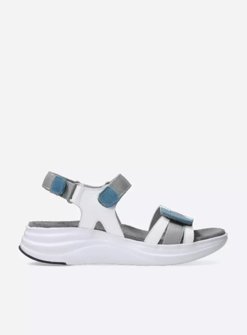 Wolky Miku - wit/multi nubuck<DAMES Sandalen