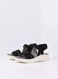 Wolky Miku - zwart nubuck<DAMES Sandalen