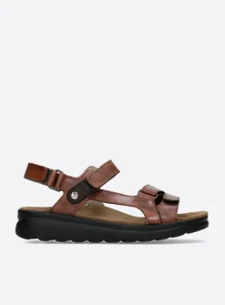 Wolky Mile - cognac leer<DAMES Sandalen