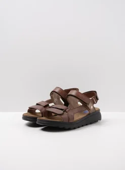 Wolky Mile - cognac leer<DAMES Sandalen