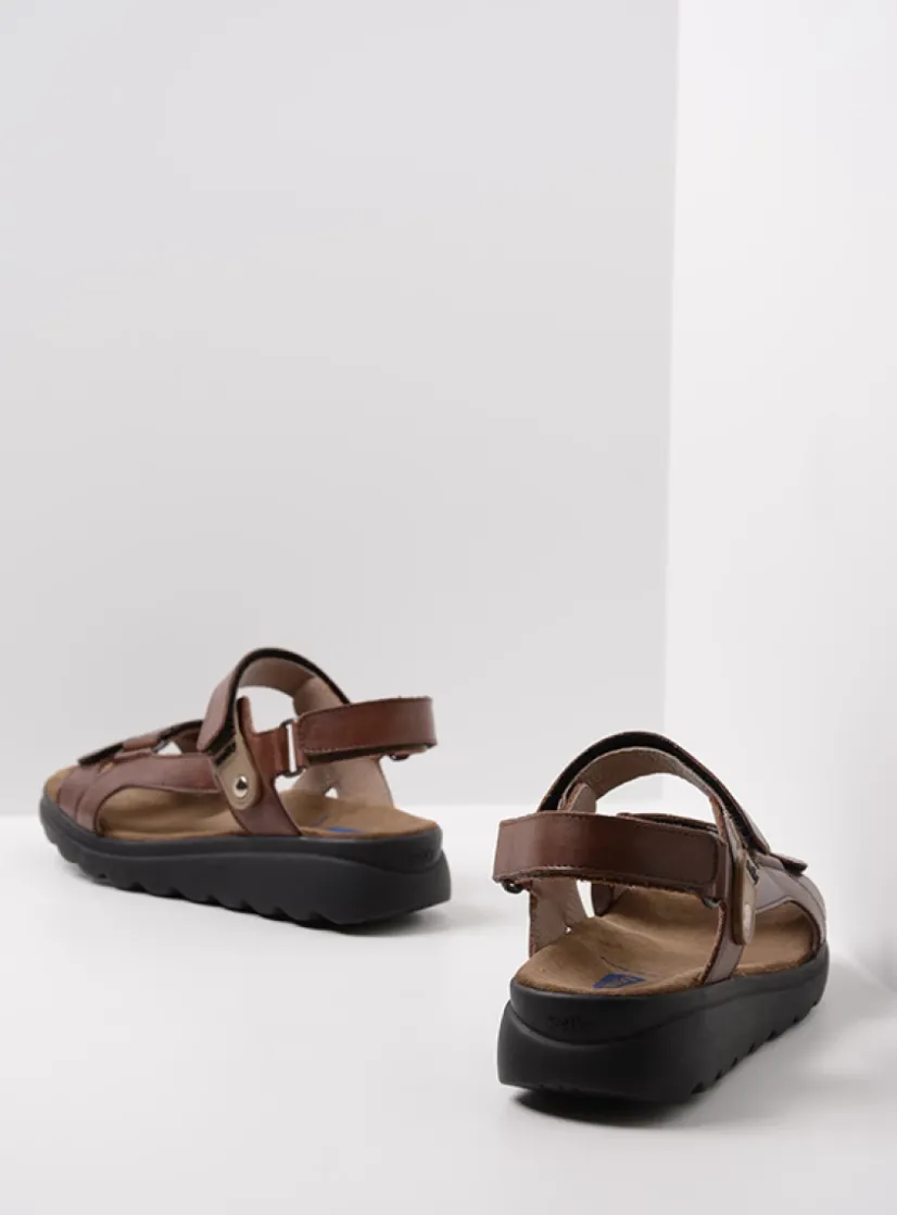 Wolky Mile - cognac leer<DAMES Sandalen