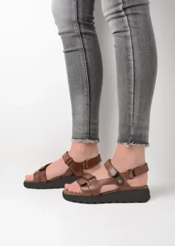 Wolky Mile - cognac leer<DAMES Sandalen