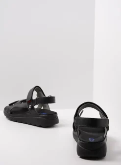 Wolky Mile - zwart leer<DAMES Sandalen