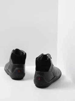 Wolky Mokola - zwart leer<DAMES Hoge Veterschoenen|Herfst/Winter