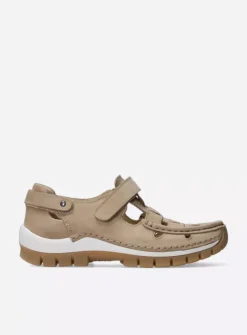 Wolky Move - beige nubuck<DAMES Bandschoenen