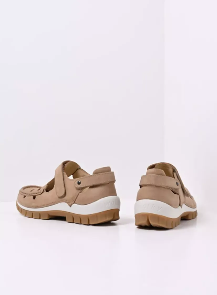 Wolky Move - beige nubuck<DAMES Bandschoenen