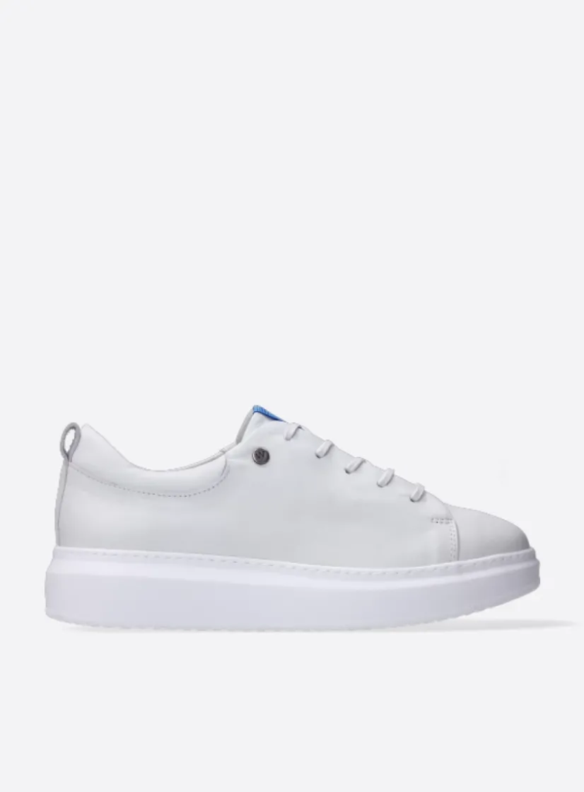 Wolky Move it HV - wit leer<DAMES Lage Veterschoenen|Herfst/Winter