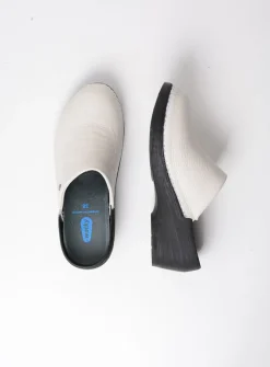 Wolky Multi Clog - creme wit leer<DAMES Klompen|Herfst/Winter