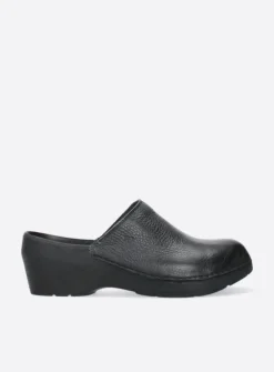 Wolky Multi Clog - zwart leer<DAMES Klompen|Herfst/Winter