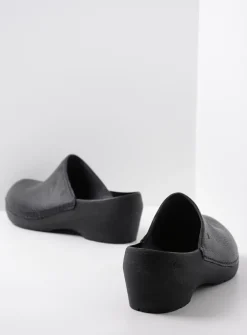 Wolky Multi Clog - zwart leer<DAMES Klompen|Herfst/Winter