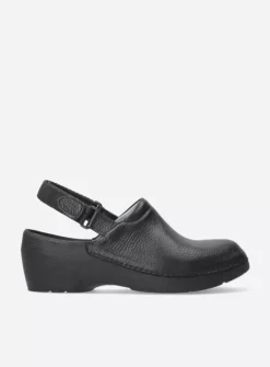 Wolky Multi Strap Clog - zwart leer<DAMES Klompen