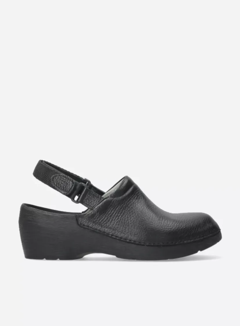 Wolky Multi Strap Clog - zwart leer<DAMES Klompen