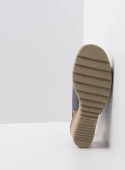 Wolky Murcia - blauw leer<DAMES Sandalen