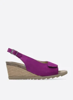 Wolky Murcia - fuchsia suede<DAMES Sandalen