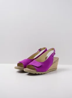 Wolky Murcia - fuchsia suede<DAMES Sandalen