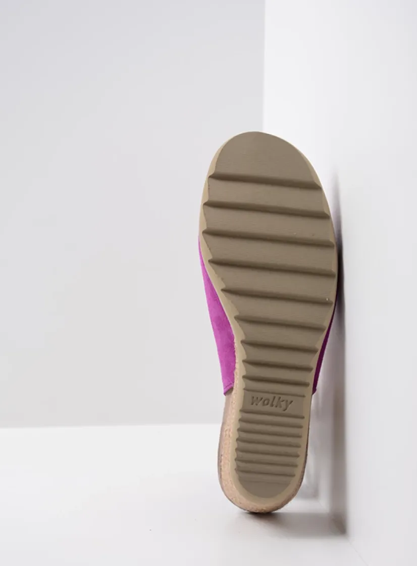 Wolky Murcia - fuchsia suede<DAMES Sandalen