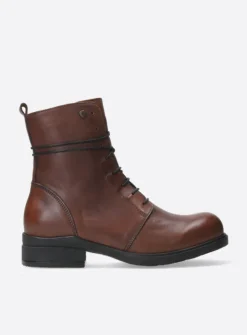 Wolky Murray HV - cognac leer<DAMES Herfst/Winter|Biker Boots