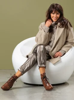 Wolky Murray HV - cognac leer<DAMES Herfst/Winter|Biker Boots