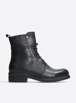 Wolky Murray HV - zwart leer<DAMES Herfst/Winter|Biker Boots