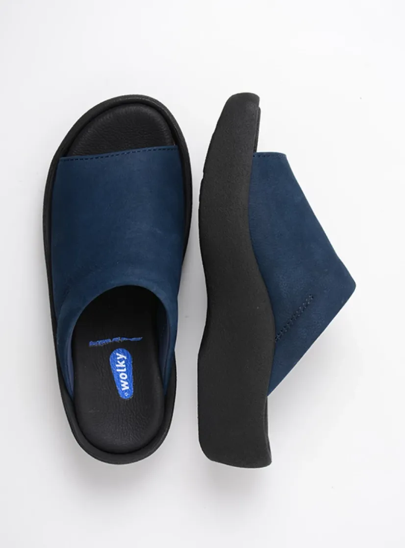 Wolky Nassau - denim nubuck<DAMES Slippers