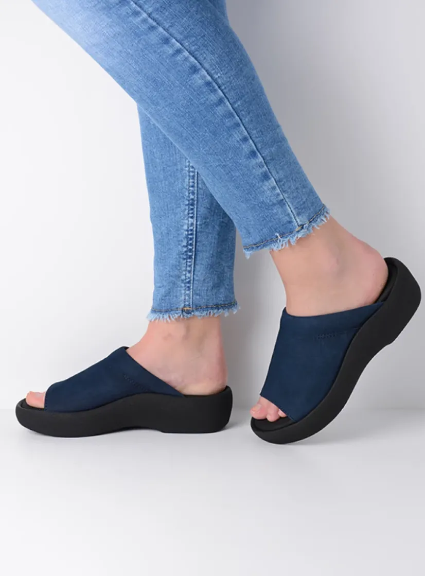 Wolky Nassau - denim nubuck<DAMES Slippers