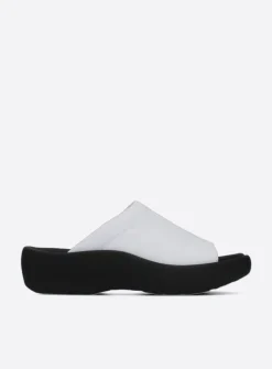Wolky Nassau - wit leer<DAMES Slippers