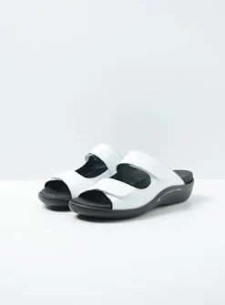 Wolky Nepeta - wit leer<DAMES Slippers