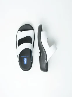 Wolky Nepeta - wit leer<DAMES Slippers