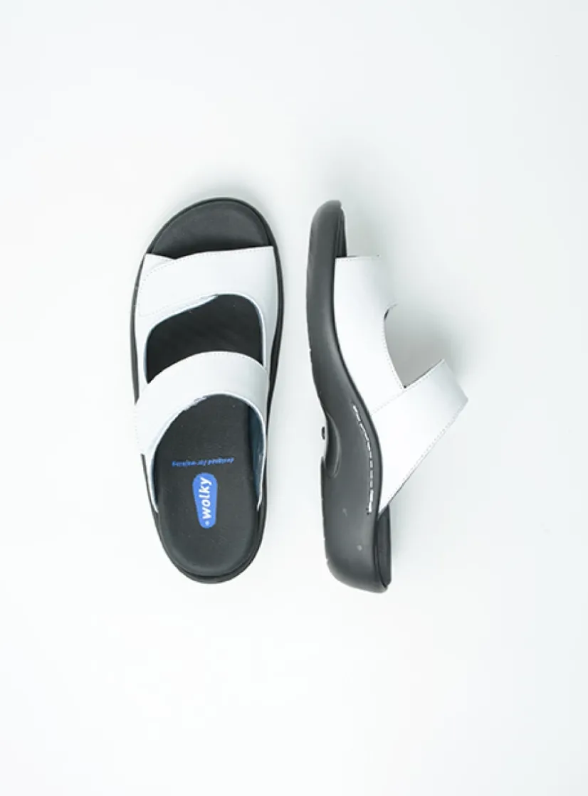 Wolky Nepeta - wit leer<DAMES Slippers